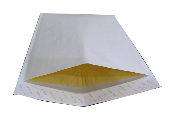 White 2 layer Eco Friendly Padded Mailers With Bubble Shape