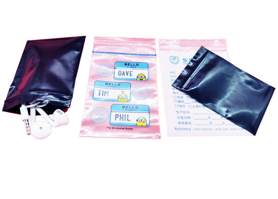 Air Tight Resealable Zip Bags Moisture Proof Zip Lock Pouch Packaging