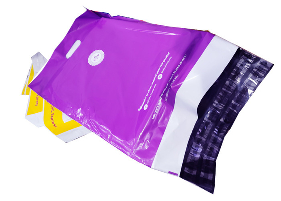 50 Micron Poly Mailer Bags two self sealing peel With Handles