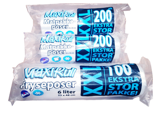Clear Poly 1 Gallon Food Storage Freezer Bags With Recyclable Material