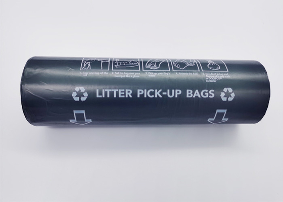 Poly Thickness 0.8Mil Dog Waste Bags Flat Bottom Seal
