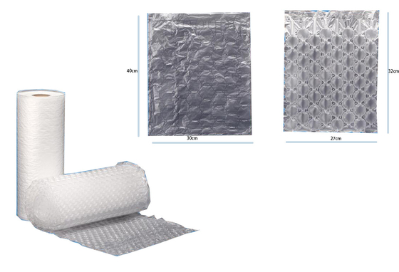 Reusable 20um Inflatable Air Bubble Wrap Air Pillow Film Roll