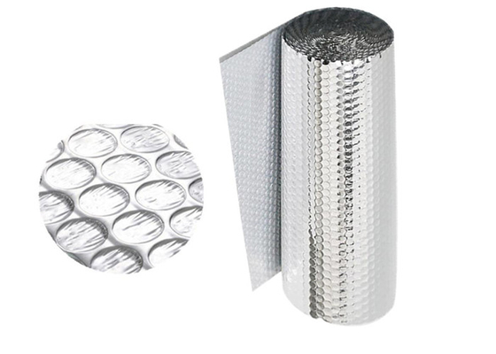Metallic 24in X 10ft Foil Bubble Wrap Insulation Waterproof Two layers