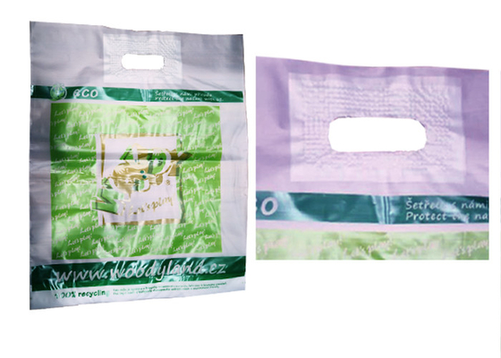 Recyclable Reusable White Reinforced Die Cut Handle Retail Boutique Shopping Bags