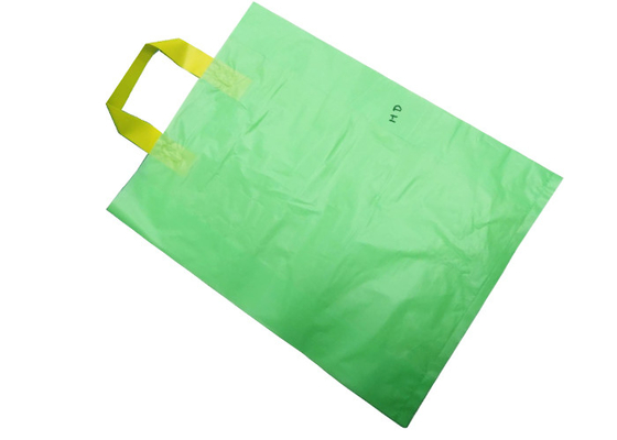 Reusable and Recyclable Customized Logo Soft Loop Handle Merchandise Shopping Bags, Boutique Bags, Grocery Bags