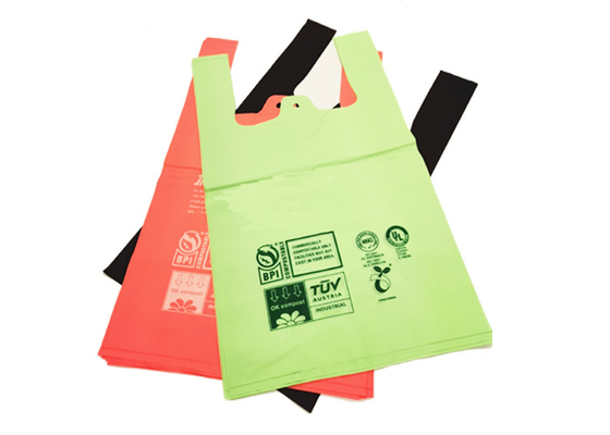 Singlet Shape 1 MIL Kitchen Waste Bags Biodegradable Trash Can Liners