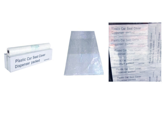 Clear Poly 130x80cm Recyclable Reusable Bags Disposable Car Seat Covers