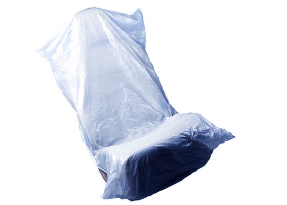 Clear Poly 130x80cm Recyclable Reusable Bags Disposable Car Seat Covers