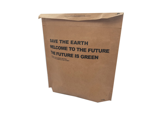 Double Adheisve FSC Paper Mailing Bags With Bottom Gusset 80mm