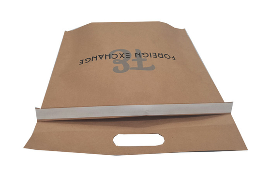 Brown Kraft 12x16 Inch Recycled Paper Bags With Handles Eco Friendly