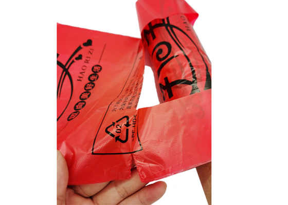 durable Embossed Singlet Shopping Bags Easy Opening T Shirt Trash Bags