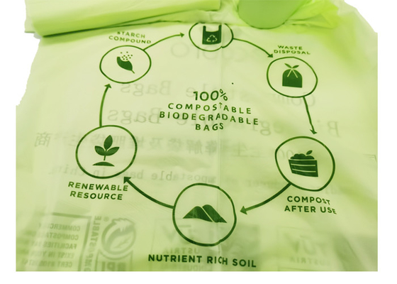 ABAP 10060 15 Micron Biodegradable and Compostable Bags Vest Carrier Bags