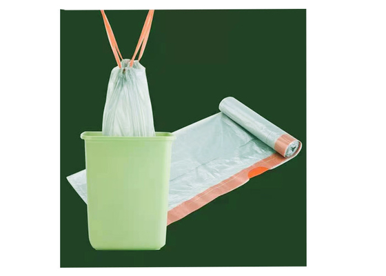 W 400 x L 450 mm Auto-closing Draw-string Can Liners Garbage Bags Easy-closing Leak-Proof Trash Bags