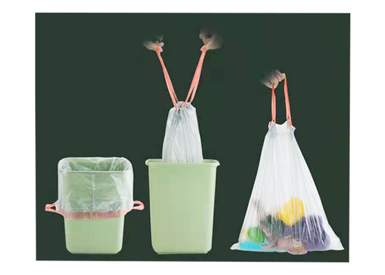 W 400 x L 450 mm Auto-closing Draw-string Can Liners Garbage Bags Easy-closing Leak-Proof Trash Bags