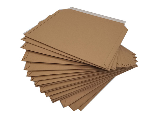 Kraft brown 24pt Corrugated Cardboard Envelopes With Hot Melt glue