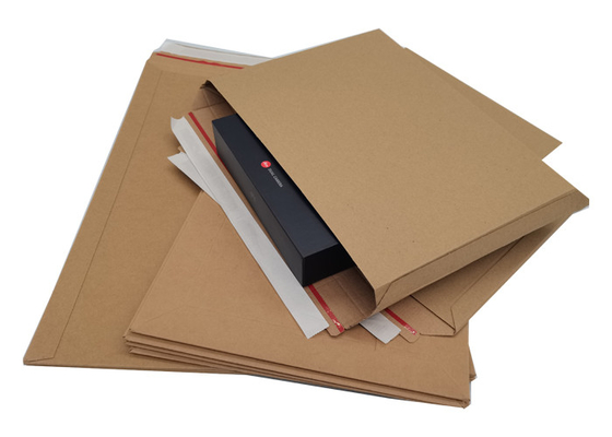 Kraft brown 24pt Corrugated Cardboard Envelopes With Hot Melt glue