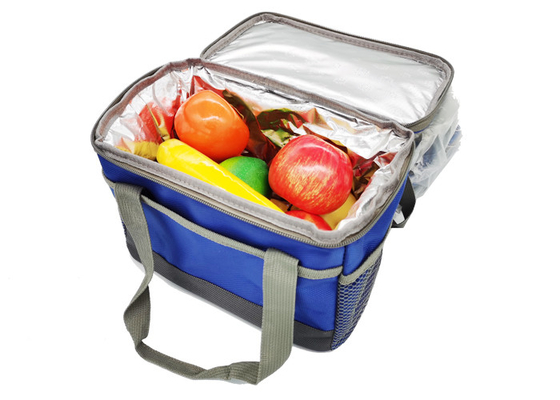 PEVA 15L Cooler Lunch Bags 1640D Oxford Fabric Insulated Picnic Bag