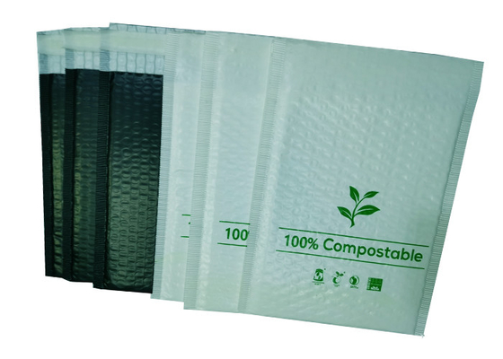 Biodegradable PBAT Bubble Padded Mailer Self Seal Adhesive Closure