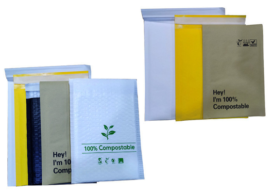 EcoMailer OEM Plastic Free Packaging 100% Biodegradable Kraft Bubble Mailers