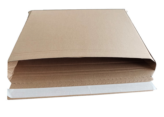 Corrugated 28pt 550gsm Kraft Mailing Box Self Sealing