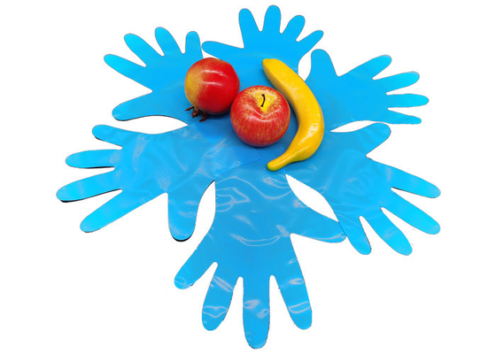 Blue PBAT Plastic Free Packaging Biodegradable Food Prep Gloves