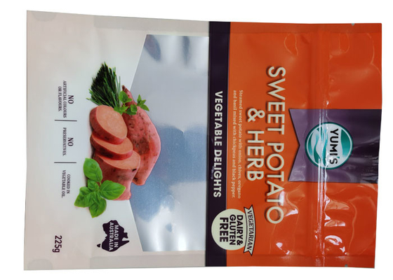 Self Seal 40mm Food Grade Stand Up Pouch With Resealable Zipper Locks