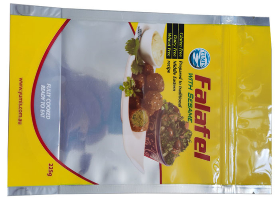 Self Seal 40mm Food Grade Stand Up Pouch With Resealable Zipper Locks
