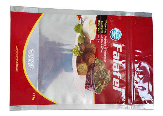 Self Seal 40mm Food Grade Stand Up Pouch With Resealable Zipper Locks
