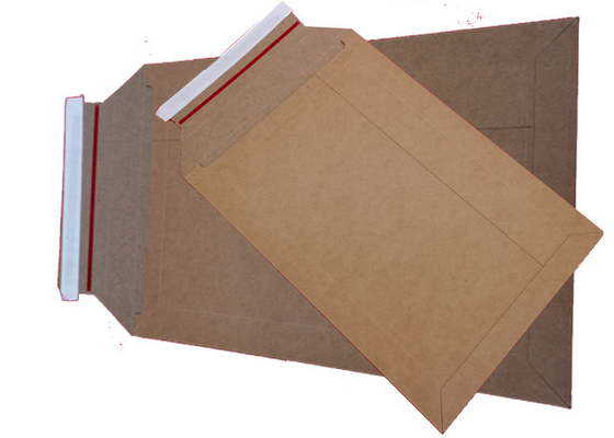 Plastic Free 450gsm Stay Flat Rigid Mailers Kraft Brown Paper
