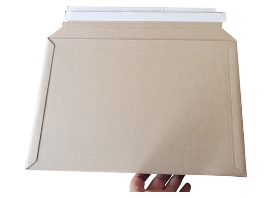 400g Eco Friendly Rigid Mailers Corrugated Envelope Mailers With Peel Strip