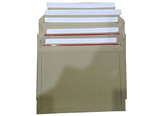 400g Eco Friendly Rigid Mailers Corrugated Envelope Mailers With Peel Strip