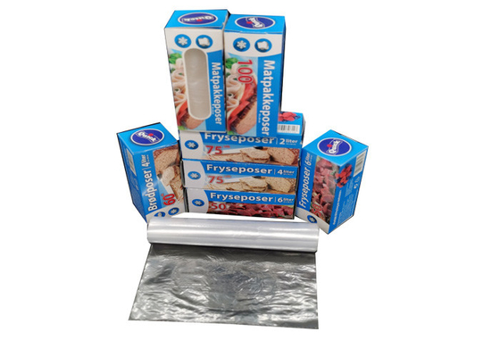 Heavy Duty 14x20 Inch Clear Food Storage Bags Continuous Poly Roll