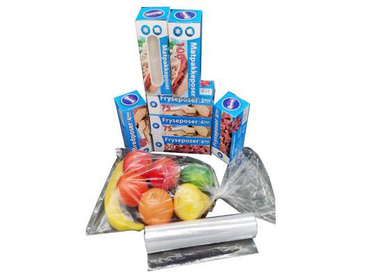 Heavy Duty 14x20 Inch Clear Food Storage Bags Continuous Poly Roll
