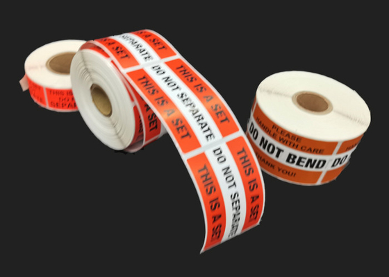 Rub Resistance 1x2 Inch Custom Shipping Labels Do Not Separate Label