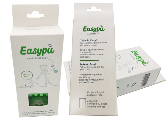 Bags BPI ASTM D6400 Plastic Free Packaging Drawstring For Dog Poop