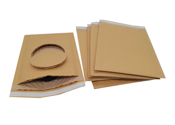 Kraft Paper No Plastic Eco Friendly Padded Mailers With Self Seal