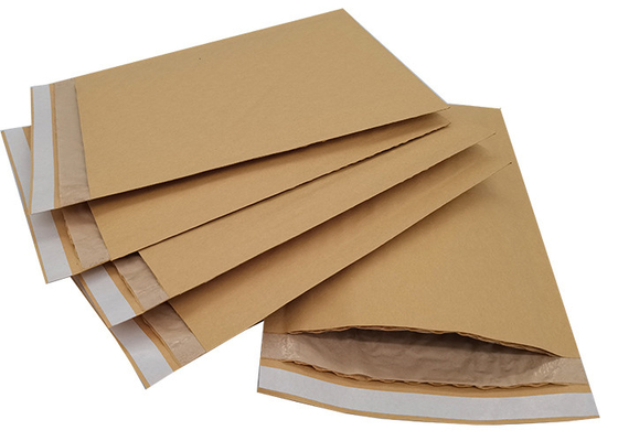 Kraft Paper No Plastic Eco Friendly Padded Mailers With Self Seal