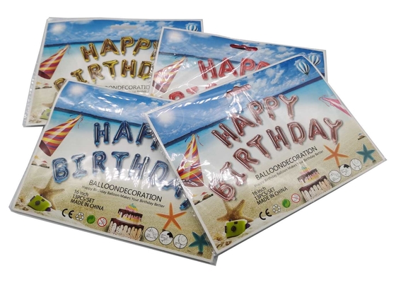 16 Inch 3D Aluminum Foil Happy Birthday Alphabet Balloons
