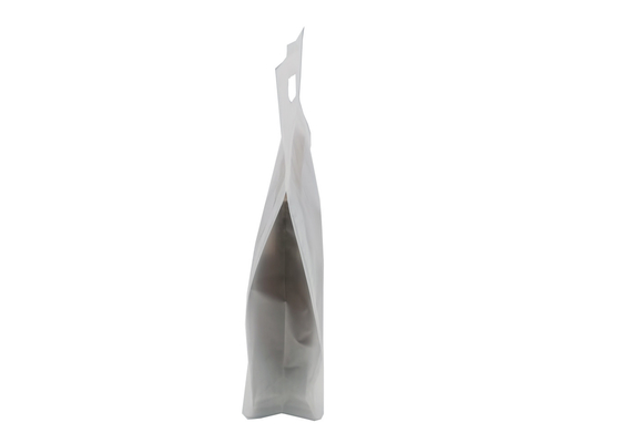 Flat Bottom Opaque Clear Resealable Stand Up Zipper Bag With Handle