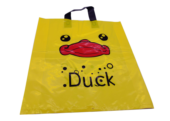 Biodegradable LDPE / HDPE Plastic Soft Loop Handle Shopping Bag