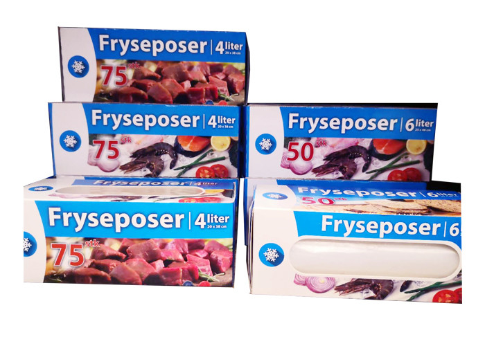 Clear Poly 1 Gallon Food Storage Freezer Bags With Recyclable Material