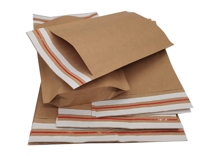 8inchX12inch Eco Friendly Paper Bags , ISO9001 Biodegradable Postage Satchels