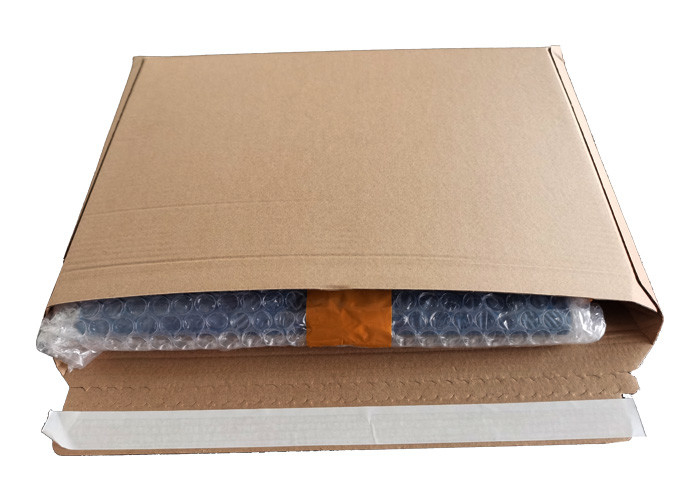 Corrugated 28pt 550gsm Kraft Mailing Box Self Sealing