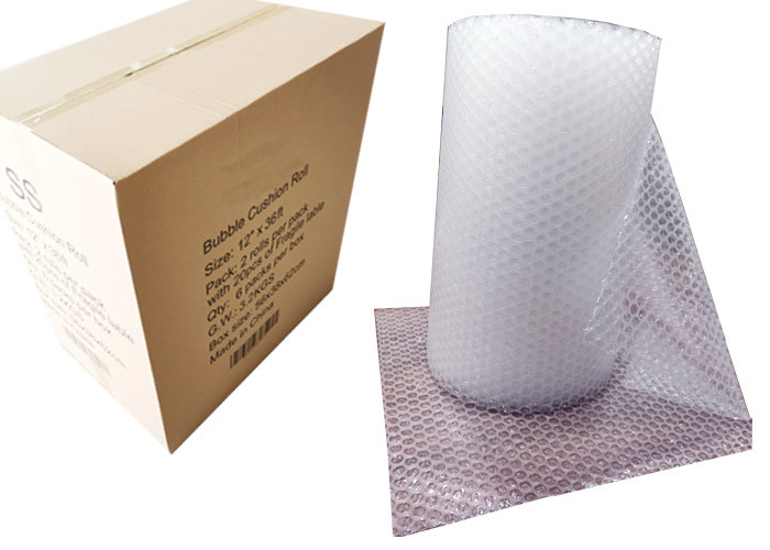 Perforated Every 12 Inches Protective Packaging 40gsm Air Bubble Cushion