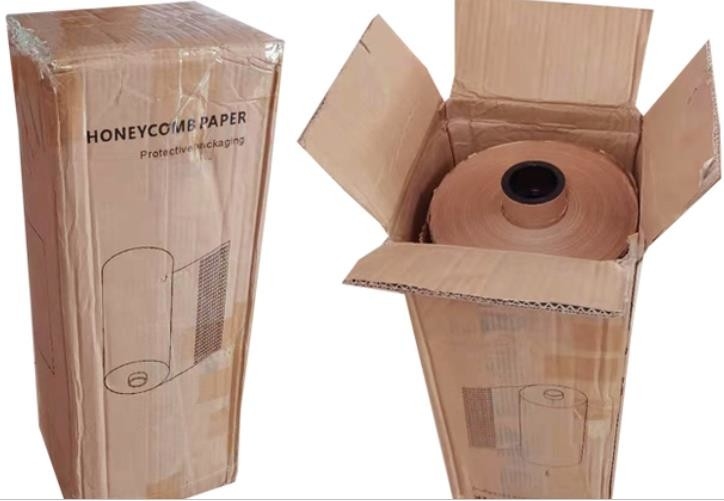 Packaging Paper Cushioning Kraft Wrap Honeycomb Wrap Roll Bubble Alternative Shipping Moving Supply Gift Wrapping